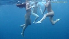 Erotic sea swim with 3 girls Thumb