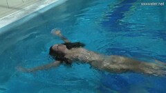 Chubby teen Puzan Bruhova swimming naked Thumb