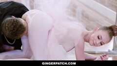 GingerPatch - Redhead Ballerina Riding Judges Big Dickpole Thumb