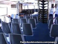 Amateur public porn on a ferry Thumb