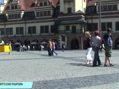 German Babe July Naked On Public Streets Thumb