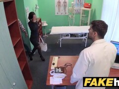 Fake Hospital Czech doctor cums over horny cheating wifes tight pussy Thumb