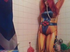 Jean Grey Tied Up and Inflated with Water Thumb