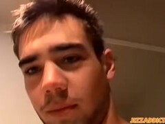 Beautiful jock Zack Randall solo masturbating before cumshot Thumb