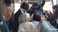 Sexy Twelve Babes Fuck Commuter On Bus In Public Thumb