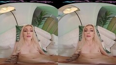 Fun Skinny blonde gets off with her sex toy in VR Thumb