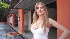 Beautiful 22 years Brazilian blonde fucked by 3 big cocks then gets peed on (DAP, Anal, Dry version, Thumb