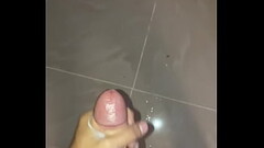 Stroking my thick cock until I cum Thumb