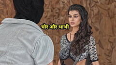 The Criminal Caught the Desi Bhabhi Fingering Her Pussy and Then Fucked Her Thumb