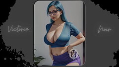 AI: Vibrant blue hair and dark glasses DOMINATRIX - Part 15 - Waifu Models #003 Thumb