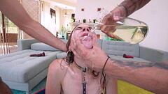 WET TRIPLE SET! Total destruction of crazy slut Alice Maze with DVP DAP TP fisting and multiple squi Thumb