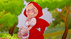 Little Red Riding Hood scolded a pervert who fucked a tree and let him know a woman&#039_s body !Hen Thumb