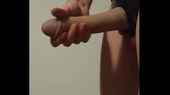 Realistic silicone erect cock, squirts sperm Thumb