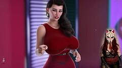 Apocalust #9 - gamer girl in see-through bra playing a porn game Thumb