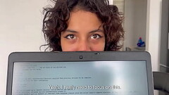 Me follo duro a mi peque&ntilde_a hermanastra mientras hago un trabajo de la escuela y me vengo en s Thumb