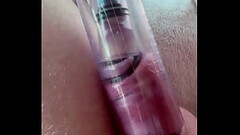 My Limit - Cockrings and a Nipple Clit Pump Inside A Penis Pump. My Mushroom Head Is Pumped. - Flesh Thumb