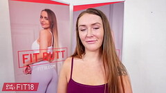 POV Casting Chubby Amateur With A Nice Pussy Chloe Marie In Yoga Pants Thumb