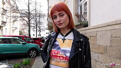 GERMAN SCOUT - Skinny Crazy Redhead Teen Dolly Dyson get Rough Fucked at Model Job Thumb