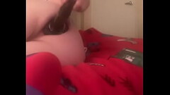 Transgender - TransCanadiAnne destroys ass with tunnel plug and dildo to get ready for gangbang whil Thumb