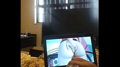 Masterbating to Jessie Rogers walking on treadmill Thumb