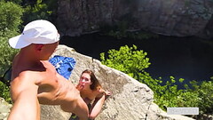 WILD PUBLIC FUCKING ON A HIGH CLIFF IN CANYON. MIA BANDINI Thumb