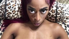 18YO EBONY TINY SLIM SEXY SMALL PETITE BOMBSHELL BABE IN HER FIRST EVER PORN VIDEO XXX Thumb