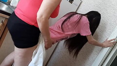 I fucked the housekeeper in the kitchen while my parents were in the other room - Girls fly orgasm Thumb
