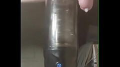 Automatic masterbator makes cock cum Thumb