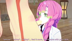 Mitsuri Kanroji de Kimetsu no Yaiba cojiendo en primera y tercera persona Thumb