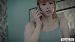 Redhead TS cheater gets analed by new guy Thumb