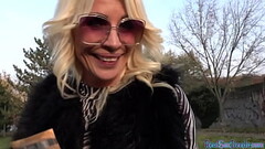 Picked up busty MILF fucked for money after casting Thumb