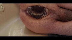 clear buttplug stretching my hole Thumb