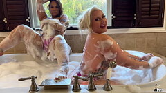 Mz. Dani and Scarlett get Hot and Wet in the Jacuzzi Thumb