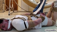 watch Peter barefoot sockgagged struggling helpless Thumb