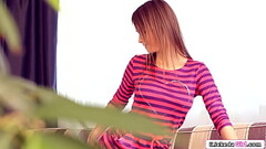 Russian teen teases guy by masturbating Thumb